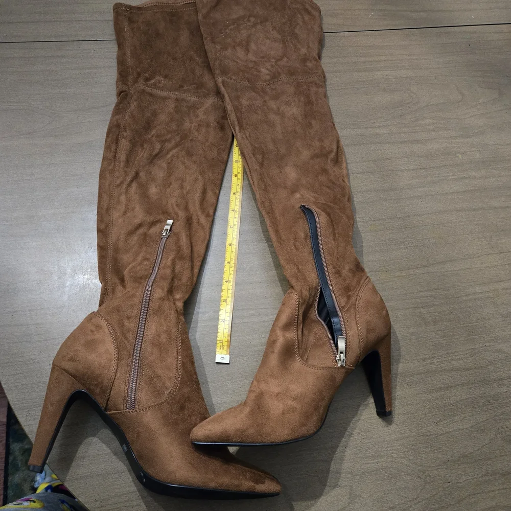 Dream Pairs Brown Over-the-Knee Boots